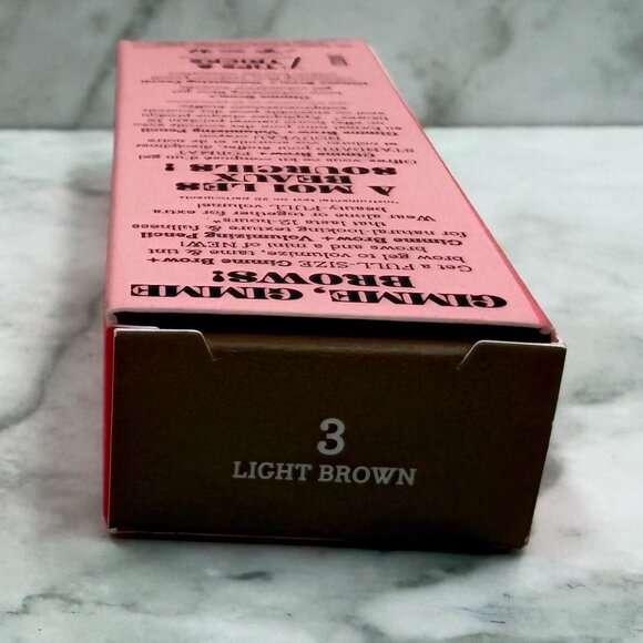 GIMME BROW GOALS-GIMMIE BROW + VOLUMIZING PENCIL SHADE 3 LIGHT BROWN - Picture 3 of 3